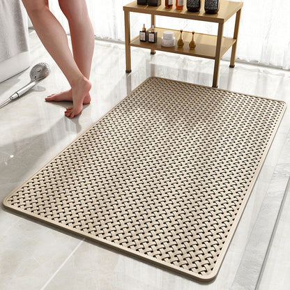 Anti Slip PVC Bathroom Mat (SA2510-110)Beige Bath Mats Apricot