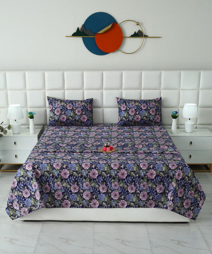 3 PCs Double Bed Sheet With Same Packing- Sensation Bed Sheets Apricot