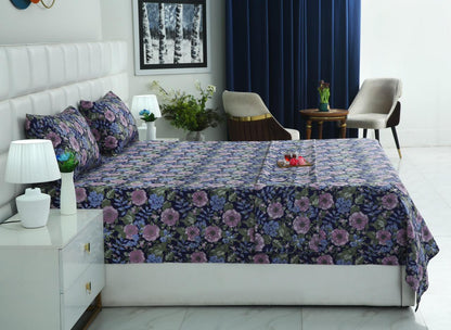 3 PCs Double Bed Sheet With Same Packing- Sensation Bed Sheets Apricot
