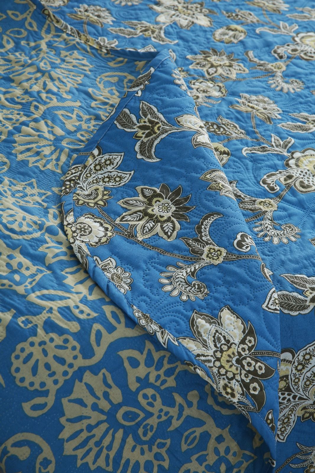 6 PCs Bed Spread Set- Vintage Chinese Bed Spread Apricot