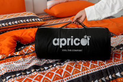 6 PCs Summer Comforter Set- Mexican Style Bed Spread Apricot