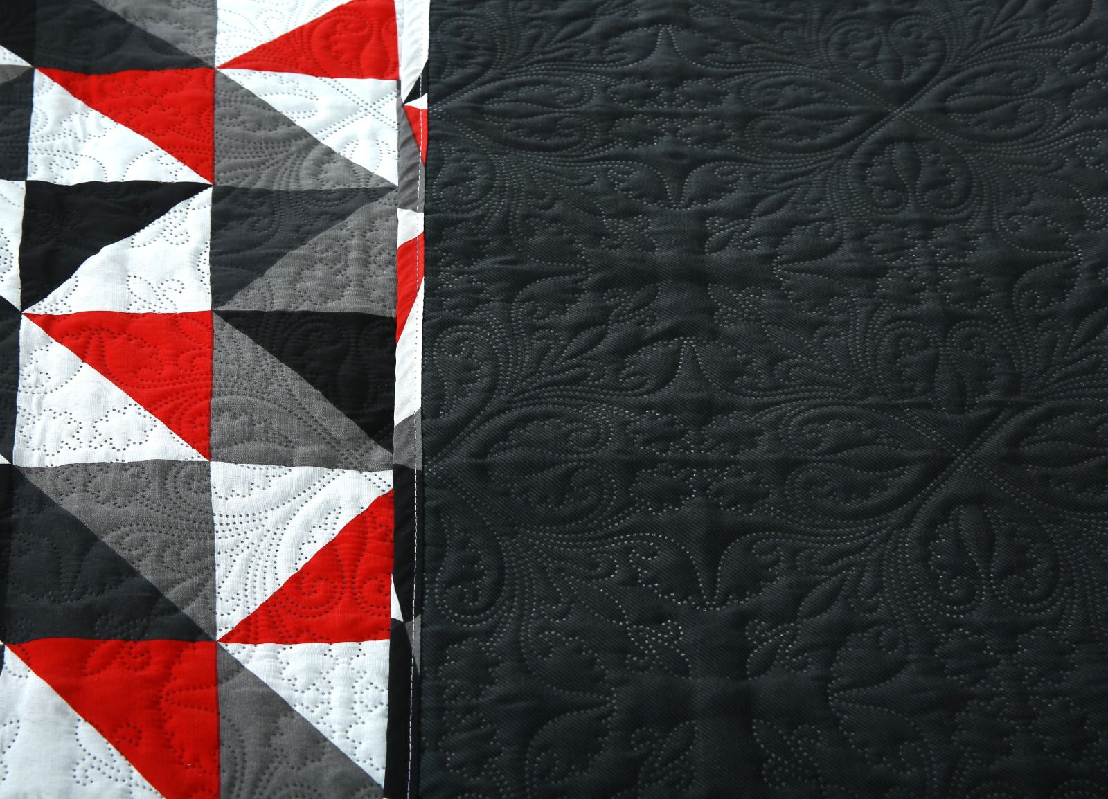 6 PCs Bed Spread Set- Abstract Geometric Bed Spread Apricot