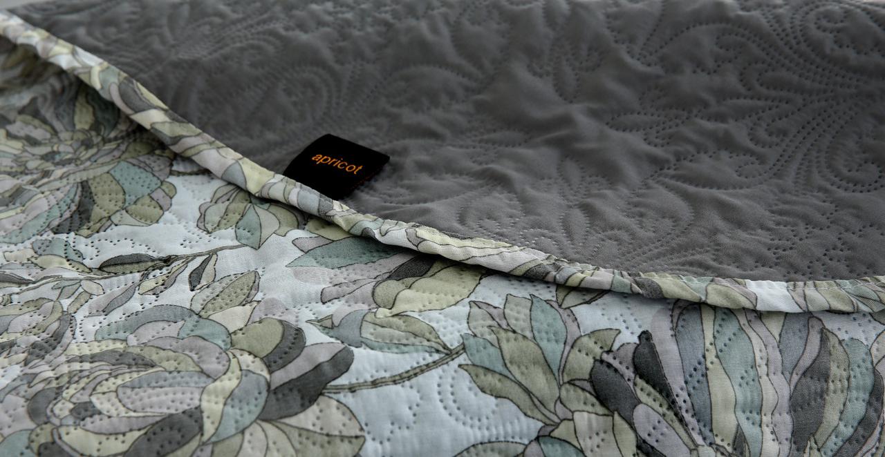 6 PCs Bed Spread Set- Buds Floral Bed Spread Apricot