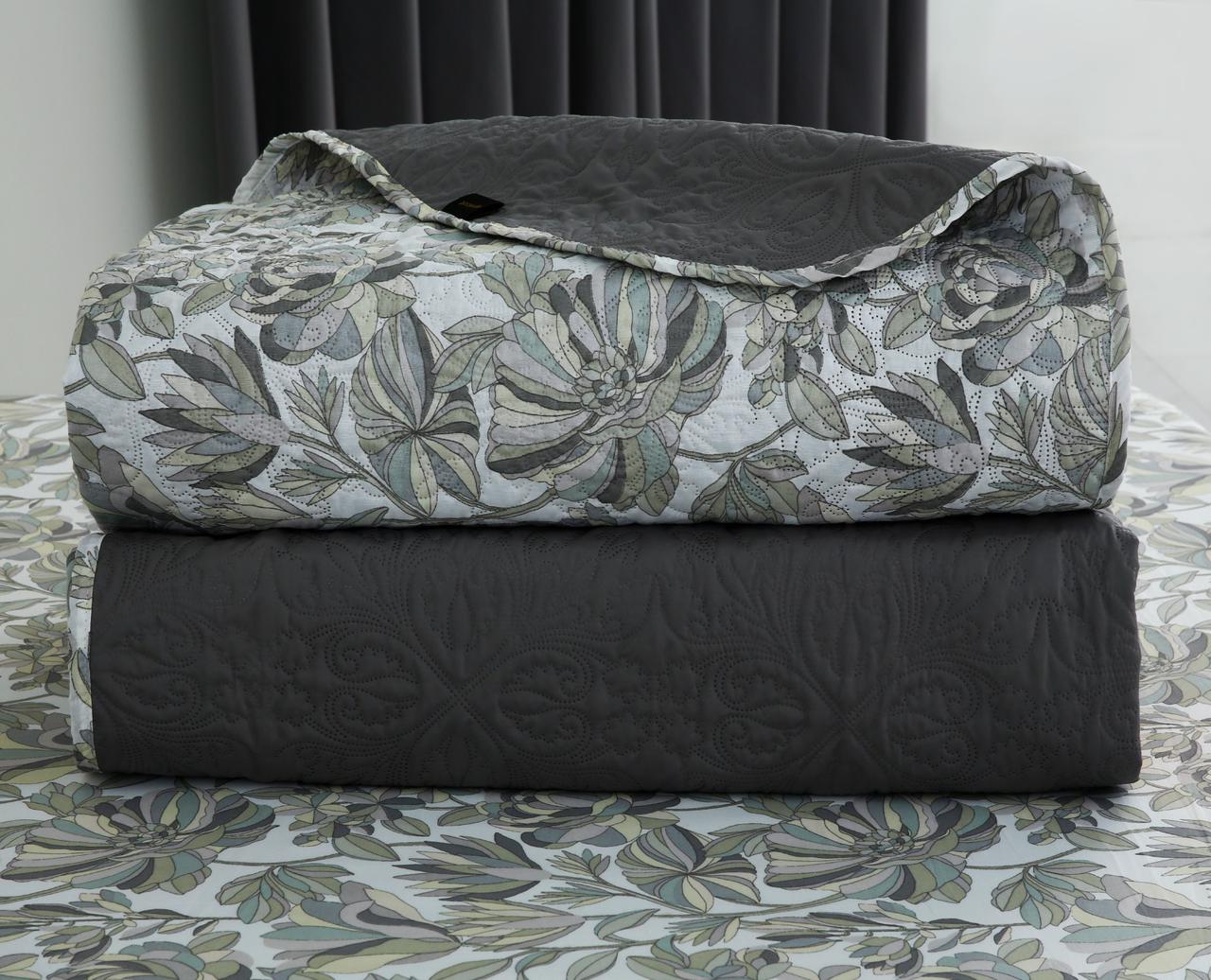 6 PCs Bed Spread Set- Buds Floral Bed Spread Apricot