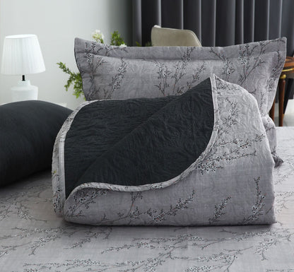 6 PCs Bed Spread Set- Jaipur Waves Bed Spread Apricot