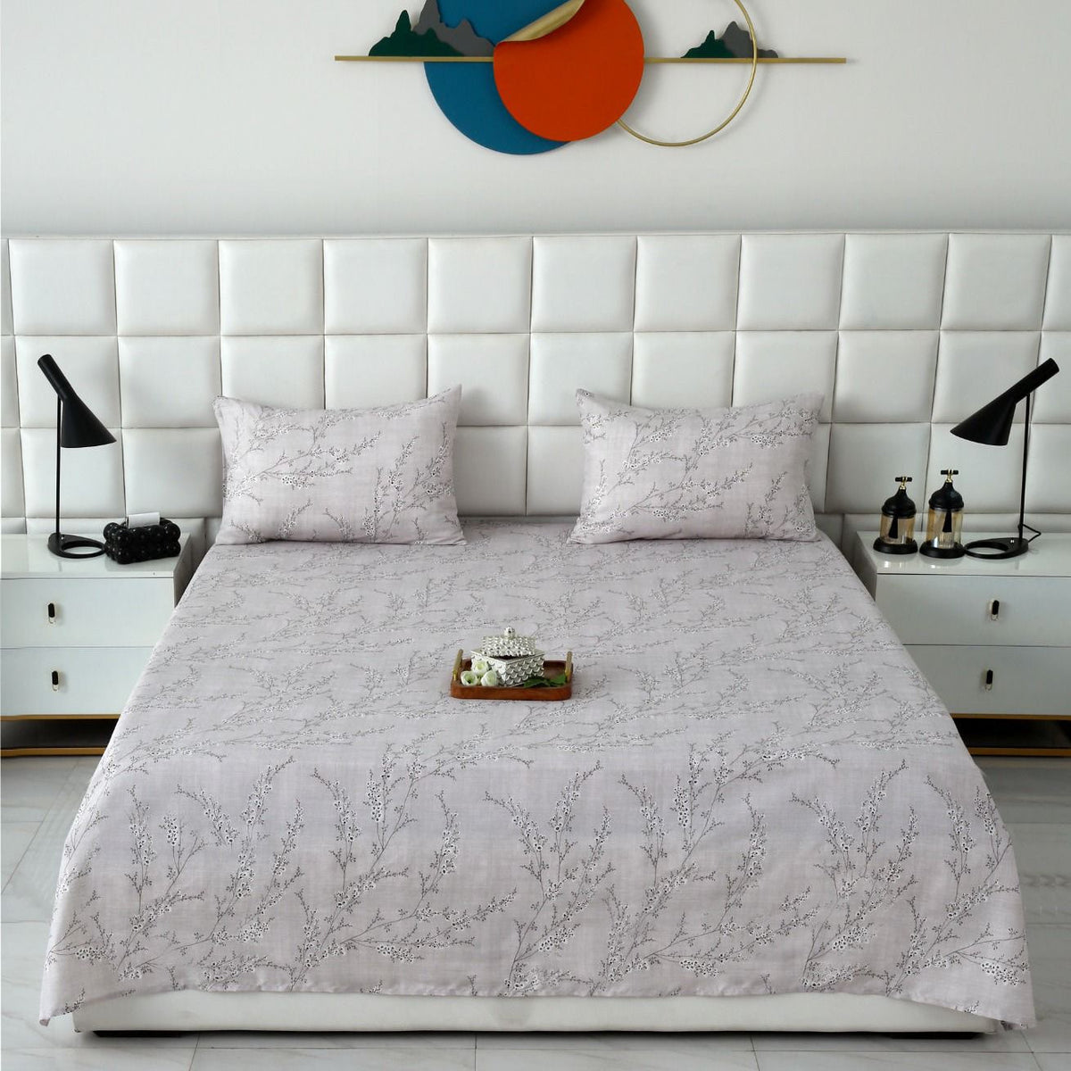 Fitted Bed Sheet- Jaipur Waves