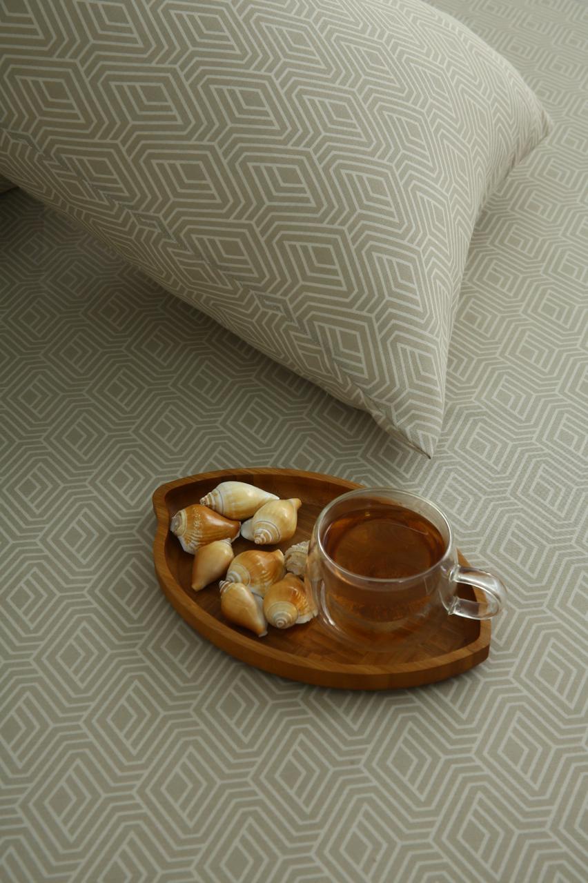 Fitted Bed Sheet- Opus Fitted Sheets Apricot