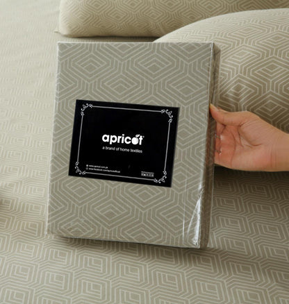 Fitted Bed Sheet- Opus Fitted Sheets Apricot
