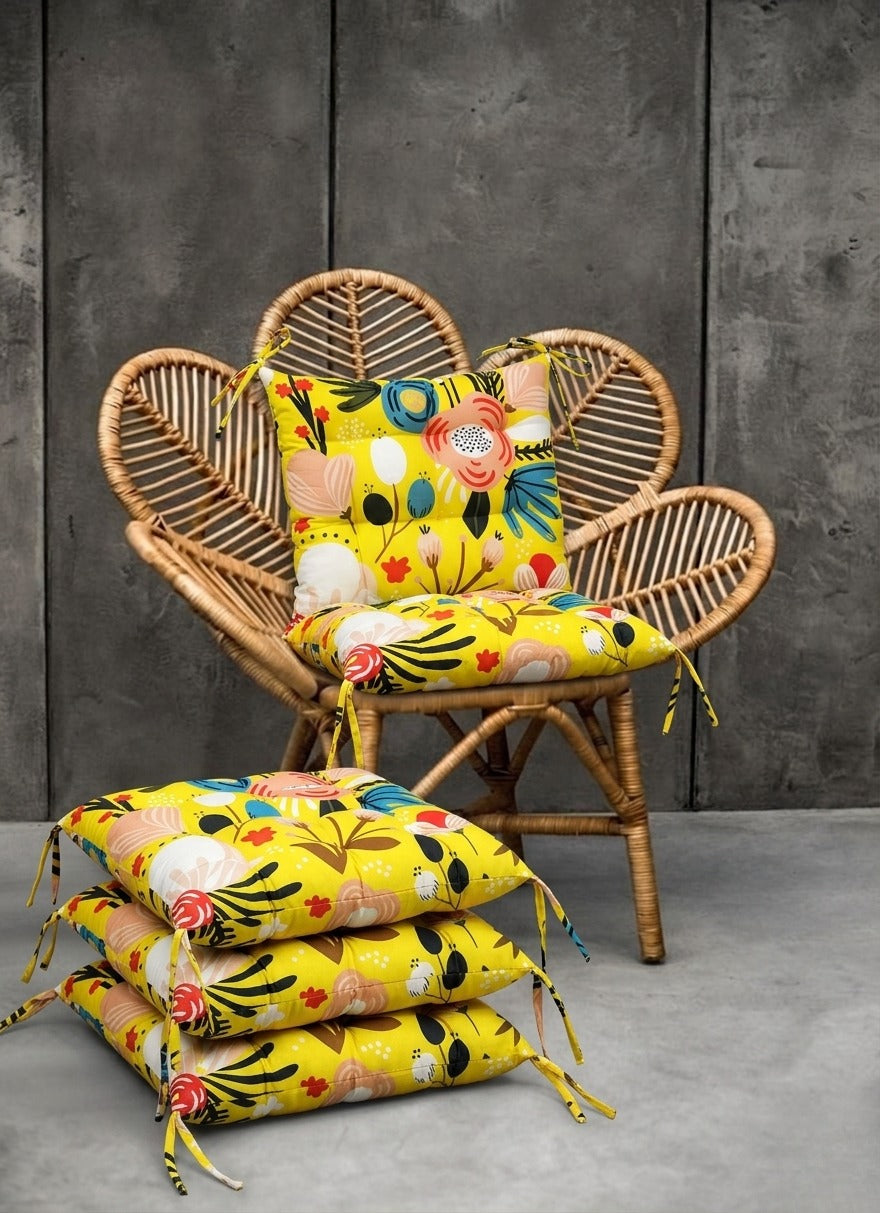 Digital Printed Chair Seaters- CS0023 cushions Apricot