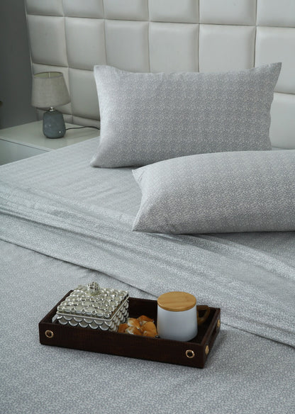 3 PCs Double Bed Sheet With Same Packing- Twilight Buds Bed Sheets Apricot