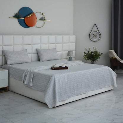 3 PCs Double Bed Sheet With Same Packing- Twilight Buds Bed Sheets Apricot