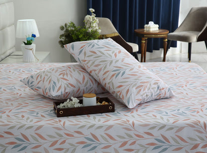 3 PCs Double Bed Sheet With Same Packing- DB286 Bed Sheets Apricot