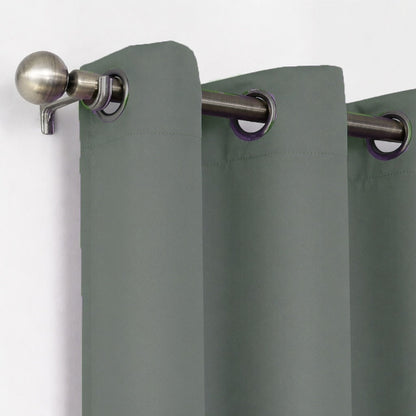 Plain Dyed Laminated Curtain- Grey Curtains Apricot
