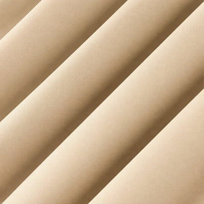 Plain Dyed Laminated Curtain- Beige Curtains Apricot