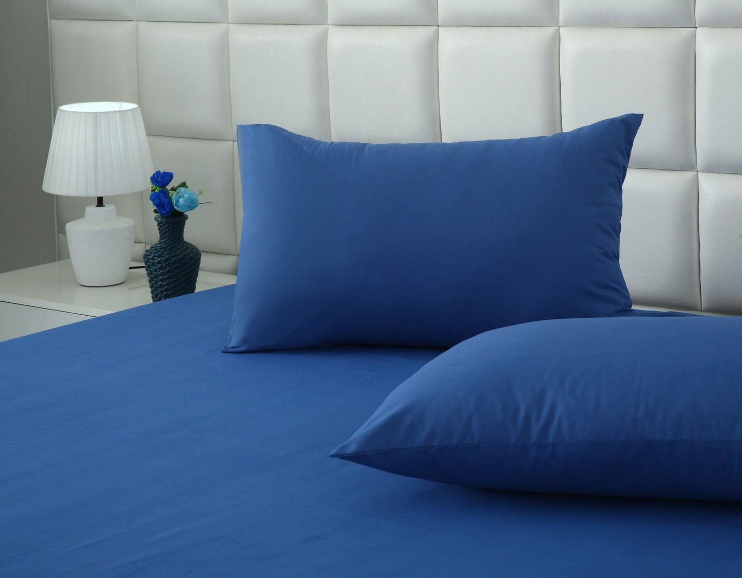 3 PCs Double Bed Sheet With Same Packing- Aqua Bed Sheets Apricot