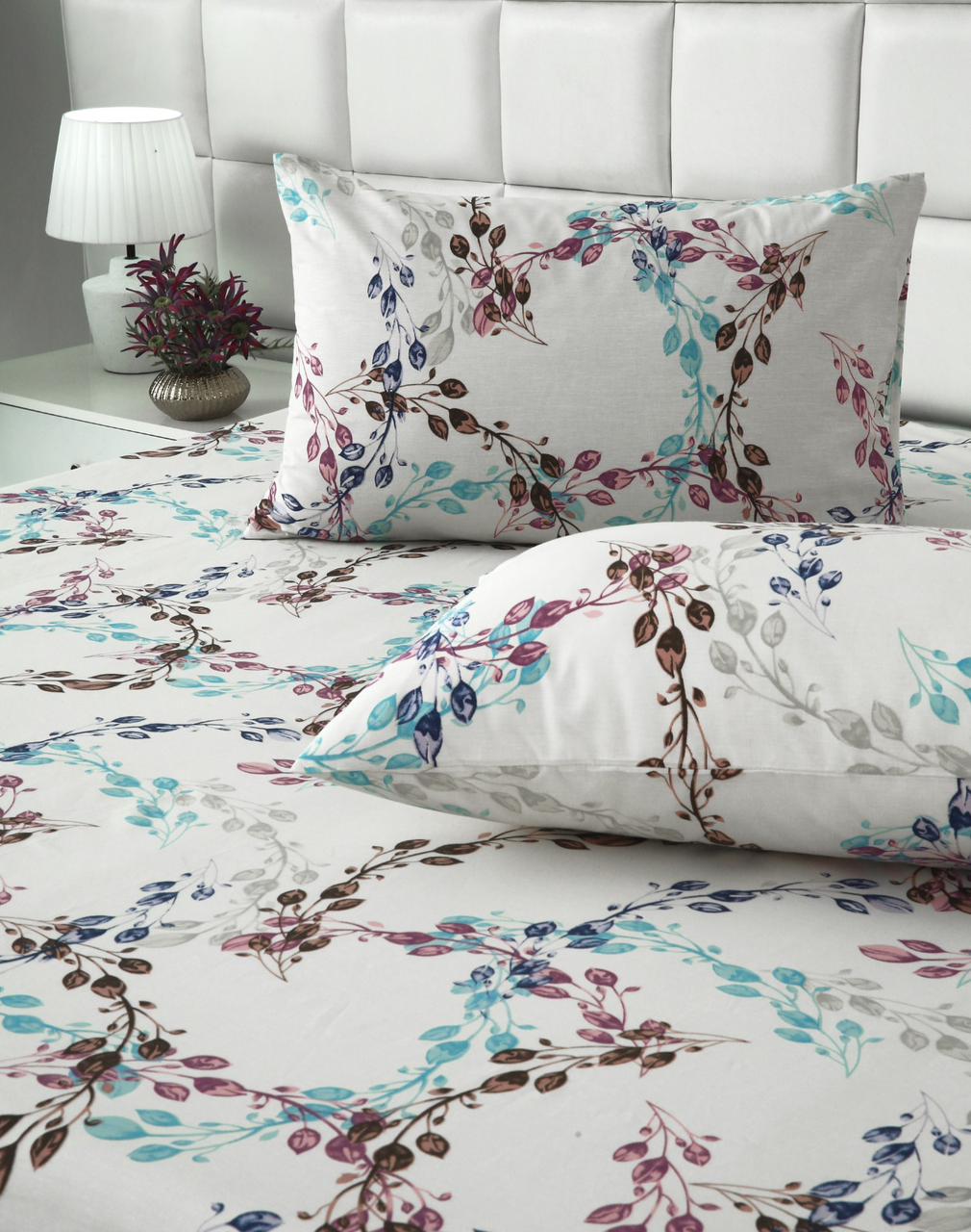 3 PCs Double Bed Sheet With Same Packing- DB285 Bed Sheets Apricot