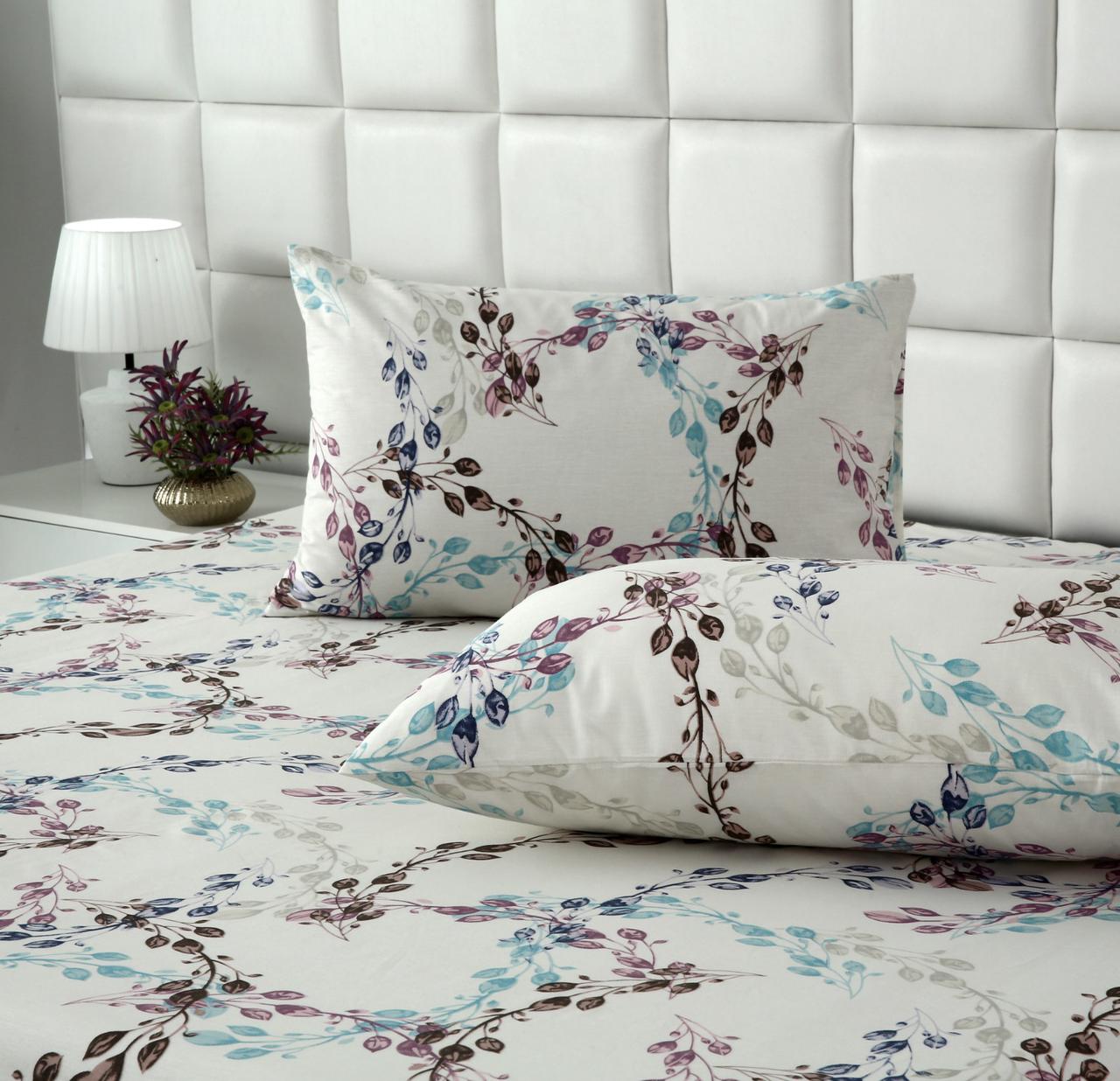 3 PCs Double Bed Sheet With Same Packing- DB285 Bed Sheets Apricot