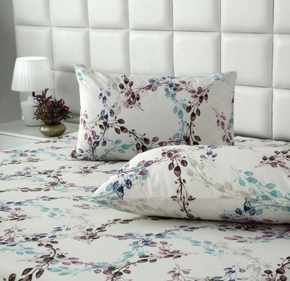 3 PCs Double Bed Sheet With Same Packing- DB285 Bed Sheets Apricot