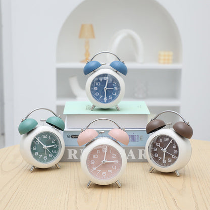 Side Table Alarm Clock SA2405-234 Brown Clock Apricot