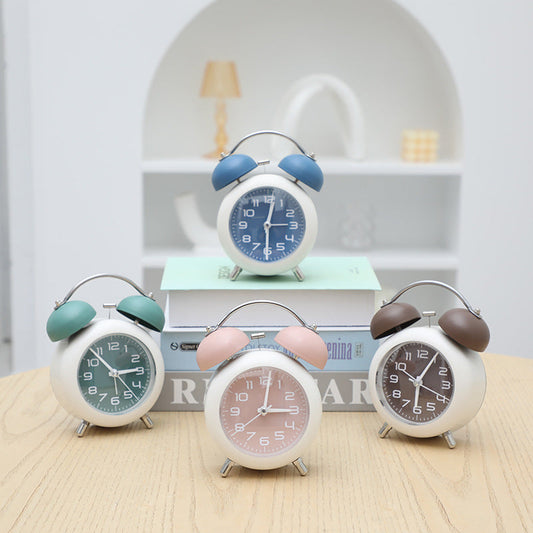 Side Table Alarm Clock SA2405-234 Grey Clock Apricot
