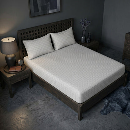 Fitted Bed Sheet- FT007 Fitted Sheets Apricot