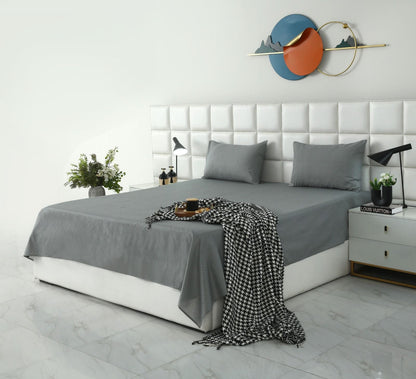 3 PCs Double Bed Sheet With Same Packing-DB-280 Bed Sheets Apricot