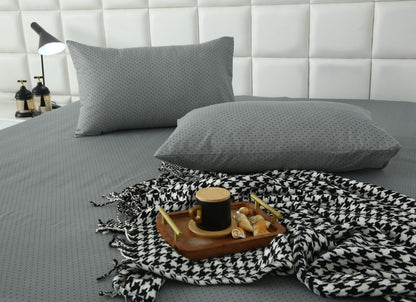 3 PCs Double Bed Sheet With Same Packing-DB-280 Bed Sheets Apricot