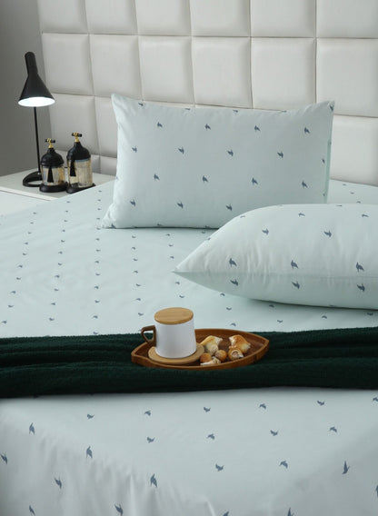 3 PCs Double Bed Sheet With Same Packing-DB-277 Bed Sheets Apricot