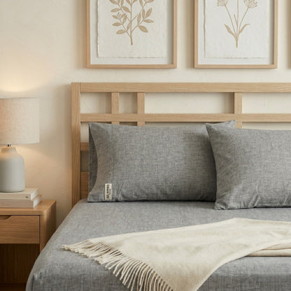 Fitted Bed Sheet-FT009 Fitted Sheets Apricot