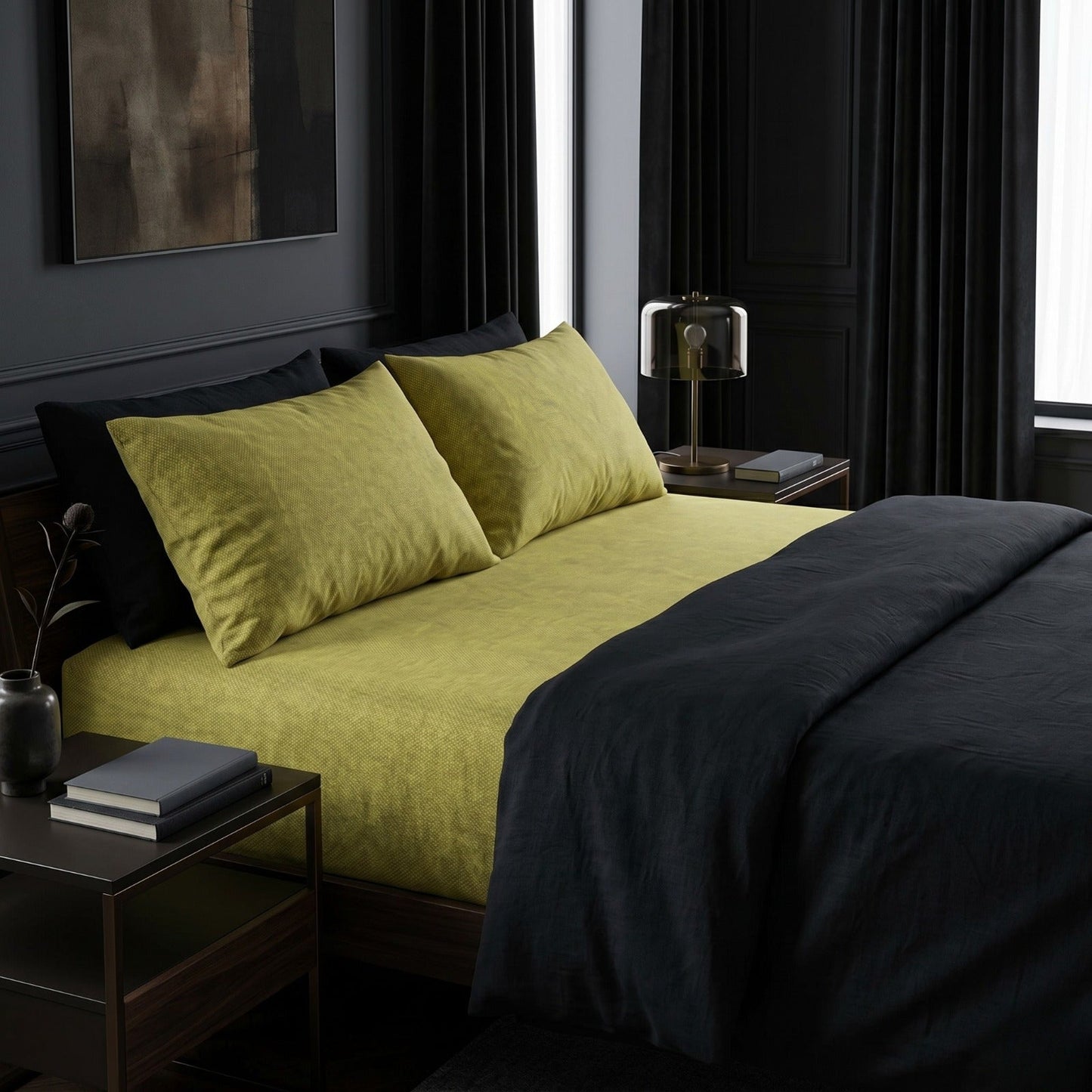 Fitted Bed Sheet-FT0010 Fitted Sheets Apricot