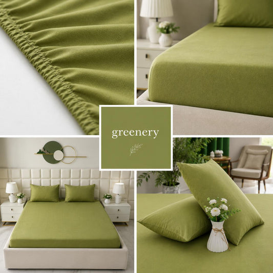 Fitted Bed Sheet-FT0017 Fitted Sheets Apricot