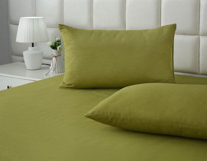 Fitted Bed Sheet-FT0017 Fitted Sheets Apricot