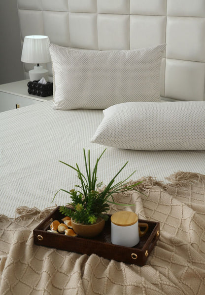Fitted Bed Sheet- FT0029 Fitted Sheets Apricot