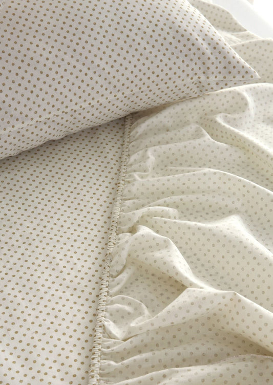 Fitted Bed Sheet- FT0029 Fitted Sheets Apricot