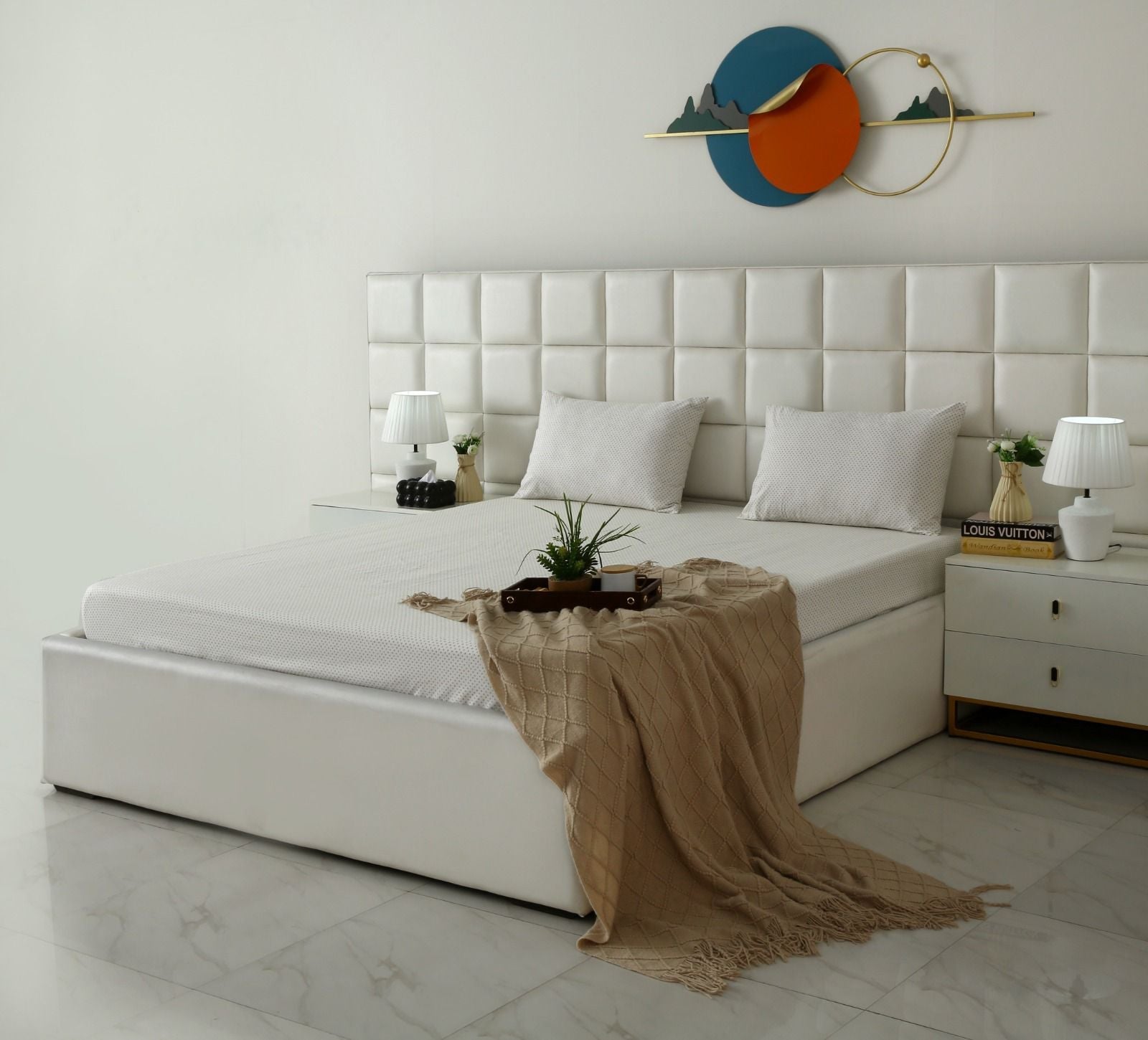 Fitted Bed Sheet- FT0029 Fitted Sheets Apricot