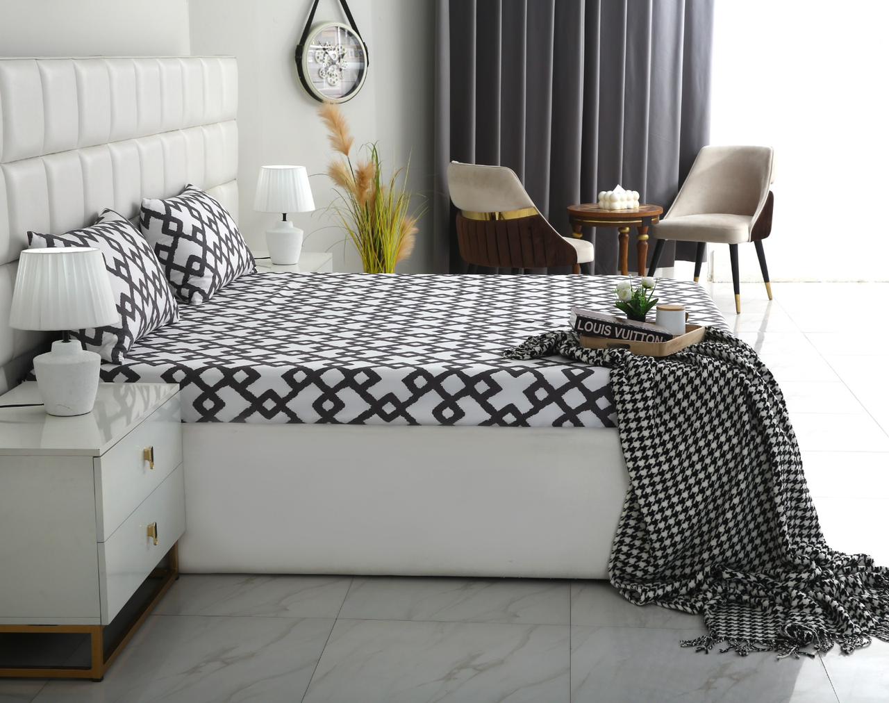 Fitted Bed Sheet- FT0036 Fitted Sheets Apricot