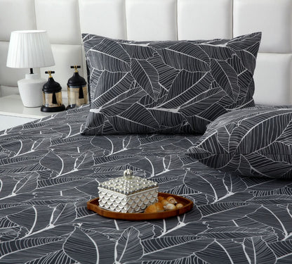 3 PCs Double Bed Sheet With Same Packing- Ash Petals Bed Sheets Apricot