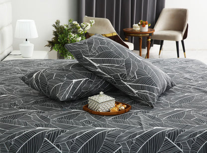 3 PCs Double Bed Sheet With Same Packing- Ash Petals Bed Sheets Apricot