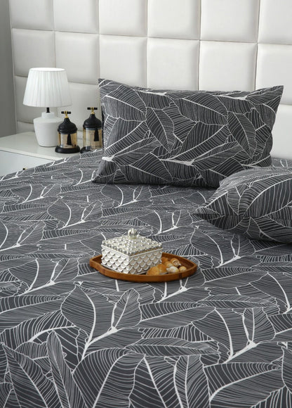 3 PCs Double Bed Sheet With Same Packing- Ash Petals Bed Sheets Apricot