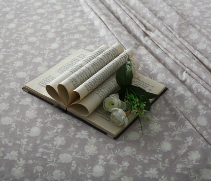 3 PCs Double Bed Sheet With Same Packing- Lily of the Valley Bed Sheets Apricot