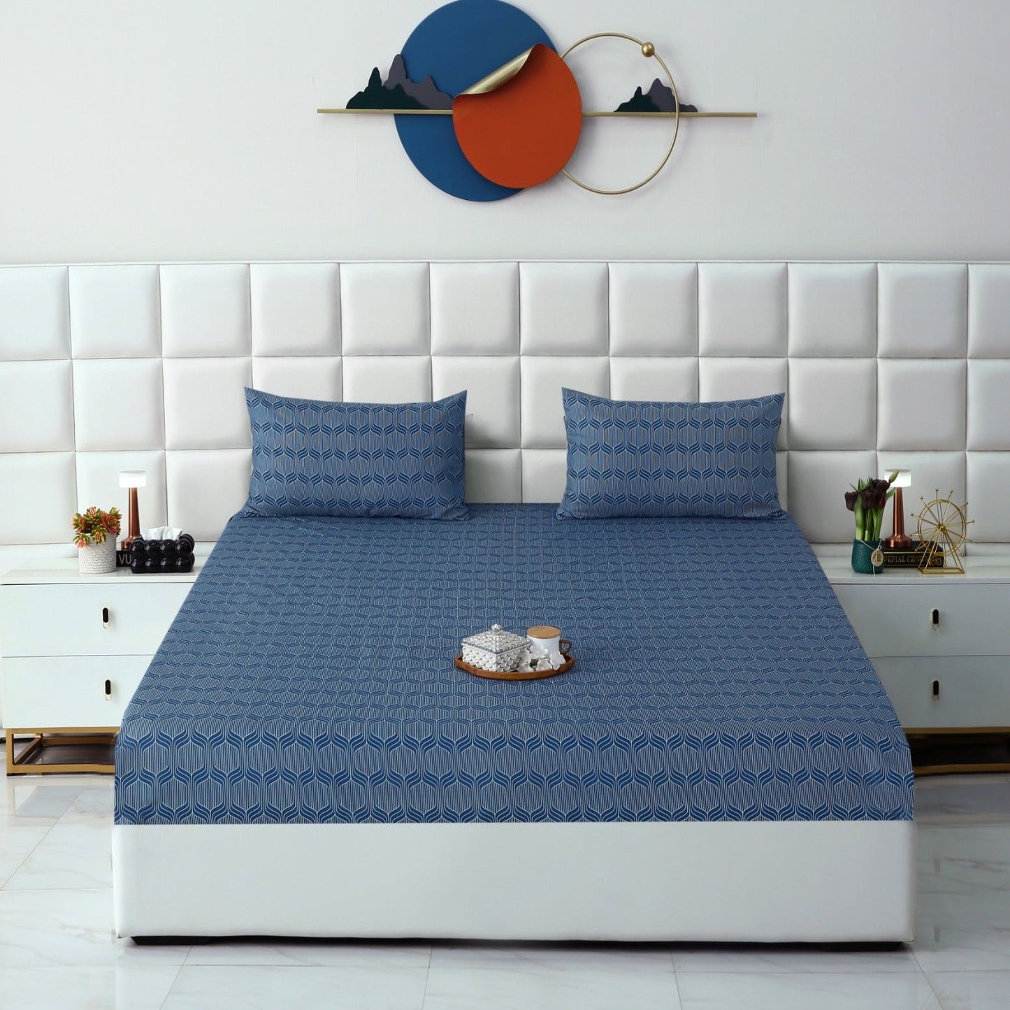 Fitted Bed Sheet- FT0039 Fitted Sheets Apricot