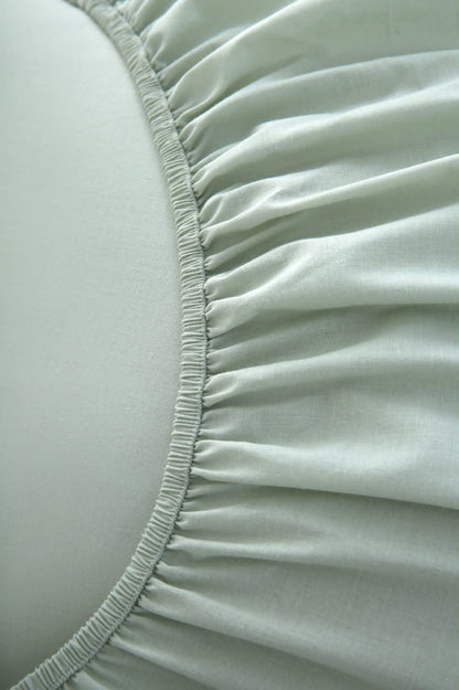 Fitted Bed Sheet- PFT004 Fitted Sheets Apricot