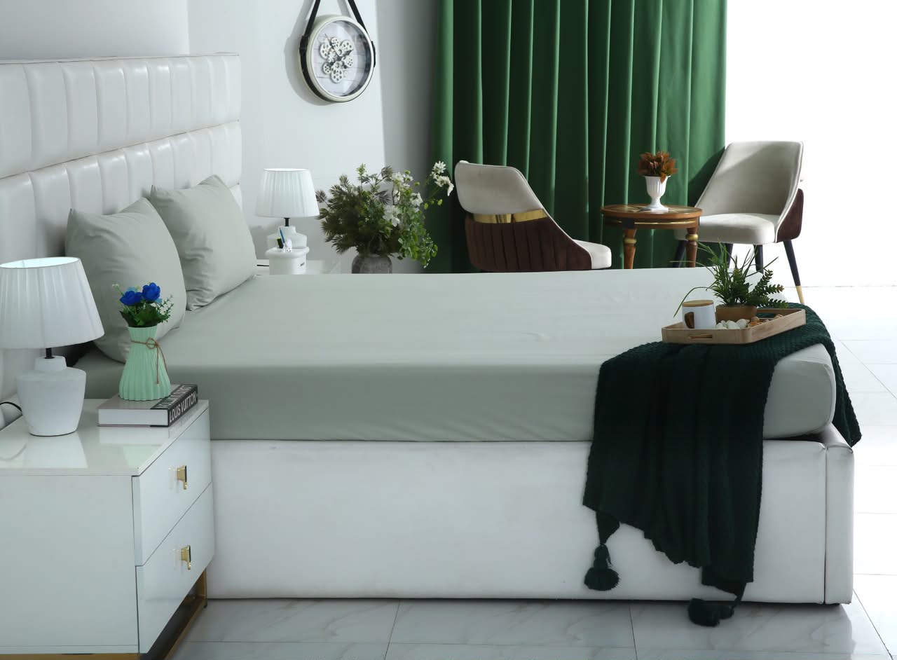 Fitted Bed Sheet- PFT004 Fitted Sheets Apricot