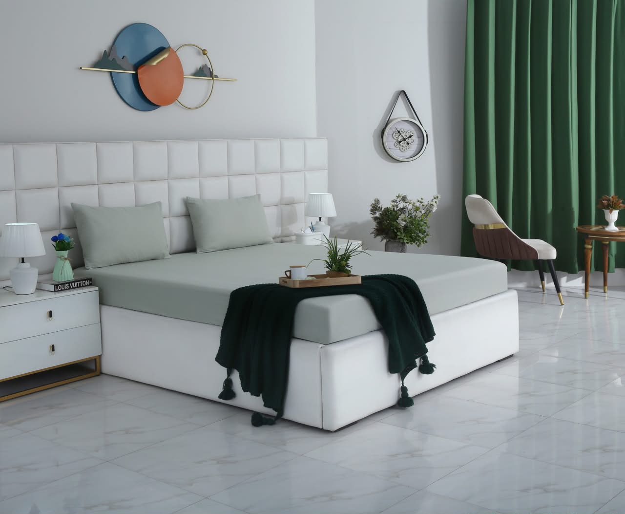 Fitted Bed Sheet- PFT004 Fitted Sheets Apricot