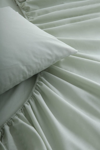 Fitted Bed Sheet- PFT004 Fitted Sheets Apricot