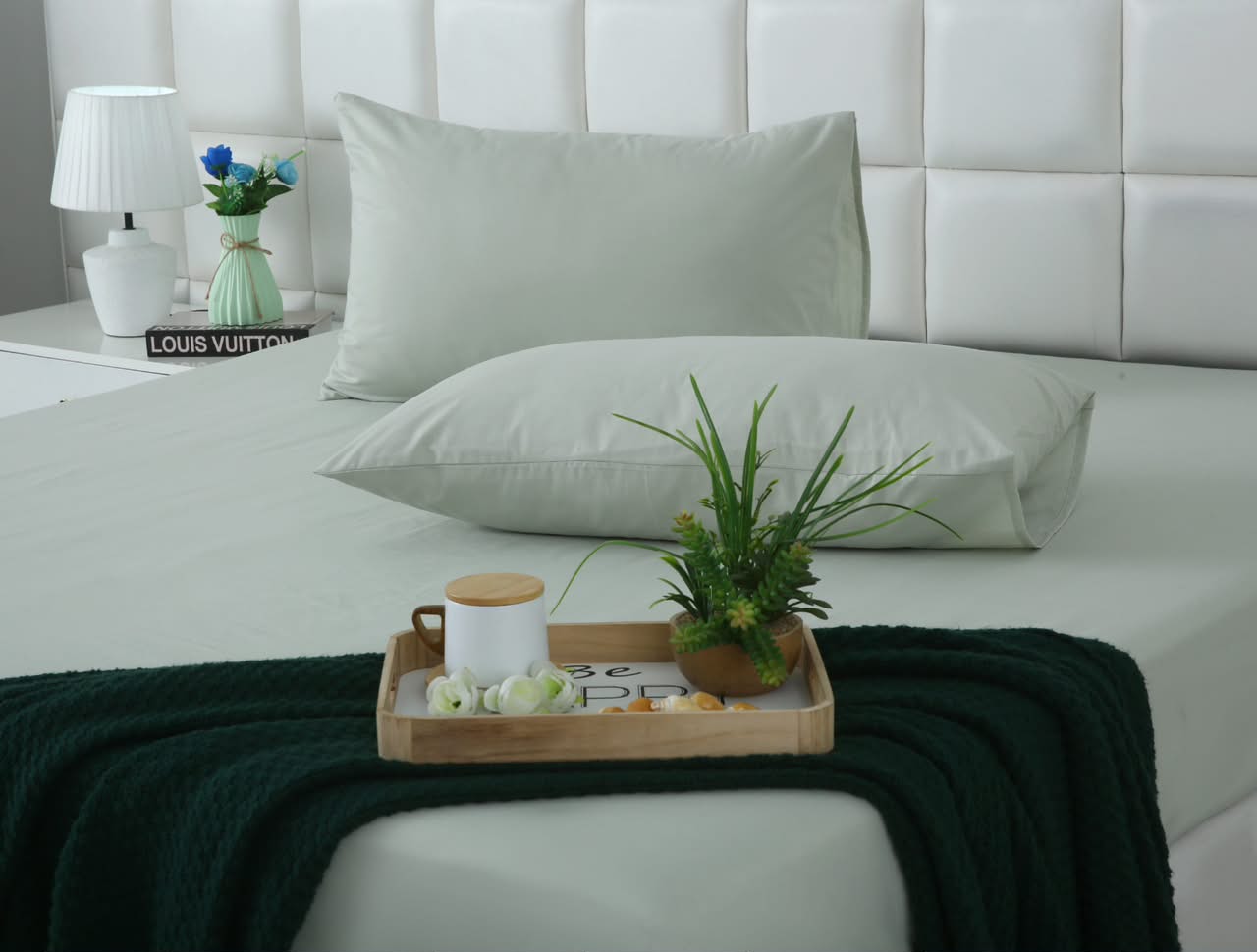 Fitted Bed Sheet- PFT004 Fitted Sheets Apricot
