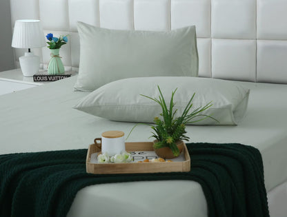 Fitted Bed Sheet- PFT004 Fitted Sheets Apricot