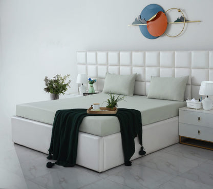 Fitted Bed Sheet- PFT004 Fitted Sheets Apricot