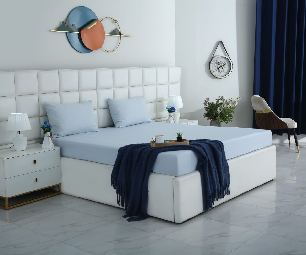 Fitted Bed Sheet- PFT002 Fitted Sheets Apricot