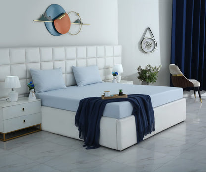 Fitted Bed Sheet- PFT002 Fitted Sheets Apricot